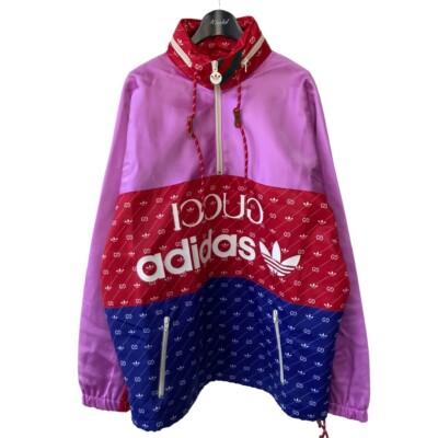 adidas × gucci GG総柄　アノラックブルゾン 42　正規品 中古・古着通販】GUCCI (グッチ) adidas (アディダス) GG総柄ナイロン