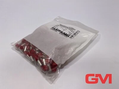 VE 100x Lappkabel Aderendhülsen isoliert 61801830 conductor end sleeve red 10qmm - Bild 1 von 4