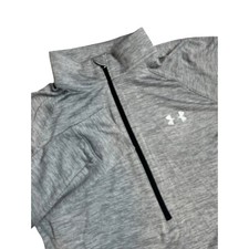 Under Armour Womens UA Tech Twist Performance Small 1/2 Zip Long Sleeve Gray Shi