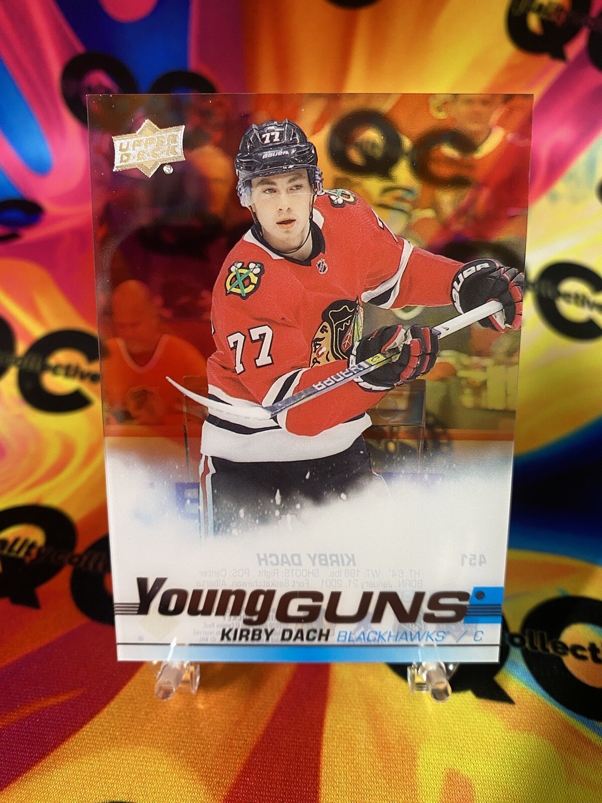 2019-20 Upper Deck - Young Guns Clear Cut #451 Kirby Dach (RC) 🔥