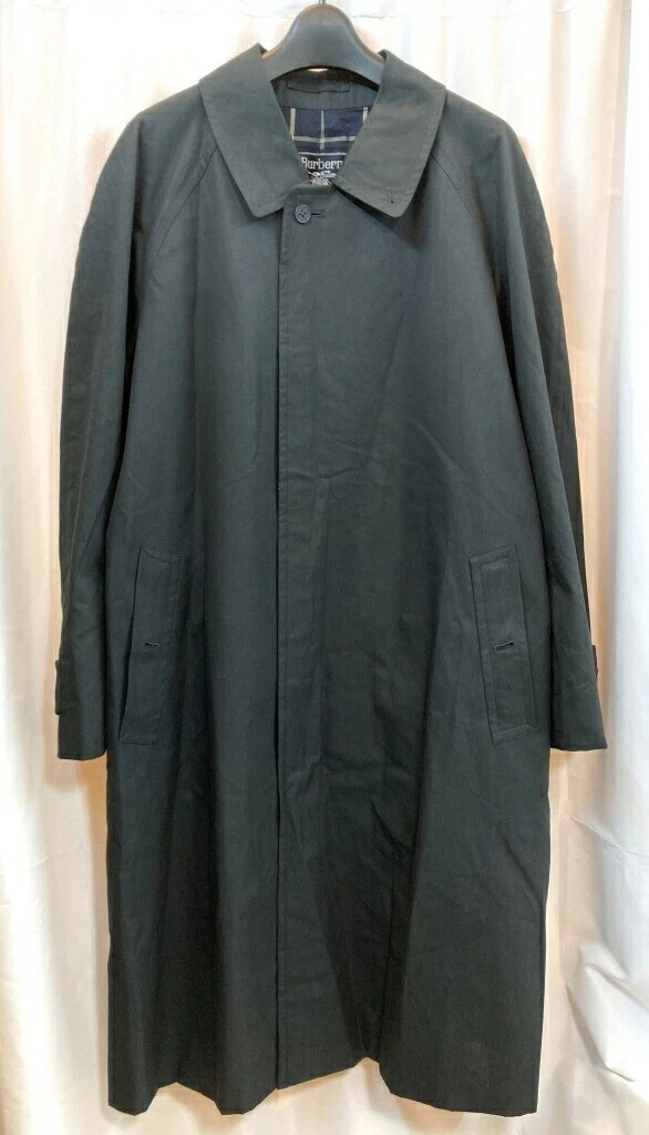 Cappotto lungo Burberry Chesterfield nero uomo capospalla