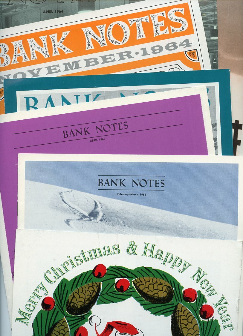 1964-1966-Denver Colorado U.S. National Bank-Bank Notes-Pamphlets-Lot of 7