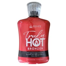 Hempz Truly Hot Bronzer Tingle Tanning Bed Lotion Indoor Outdoor Sun Tan Lotion