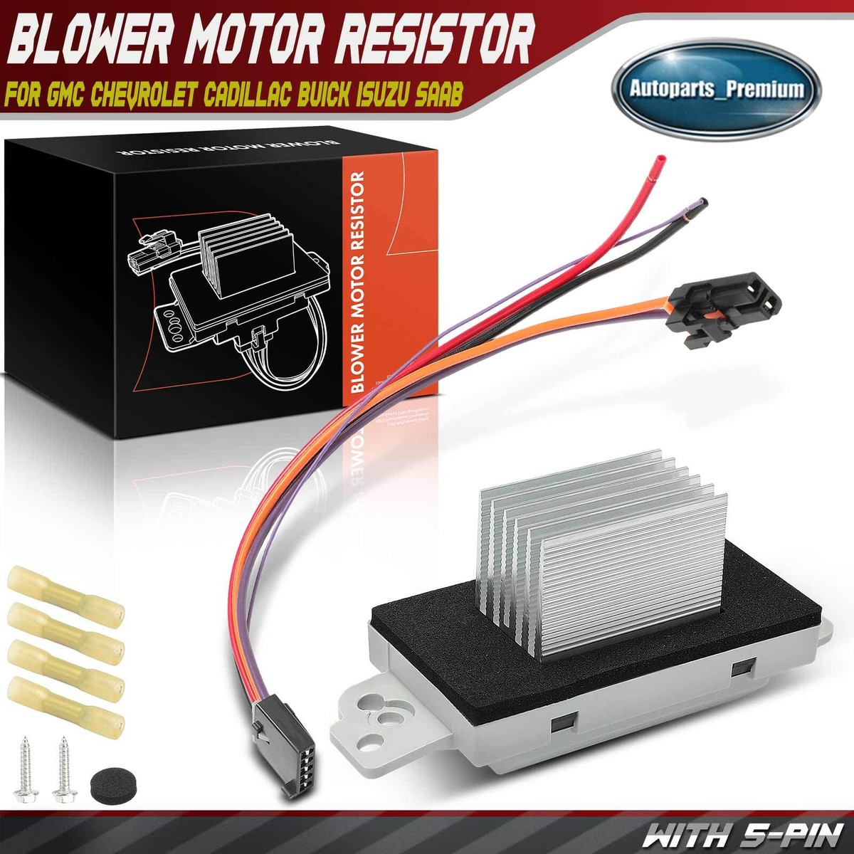A/C Heater Blower Motor Resistor For Chevy Silverado 1500 2500HD Suburban 2500 E - Foto 7