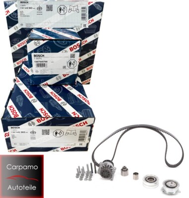 Bosch Zahnriemensatz + Wapu 1987946943 Audi A4 VW T5 Golf 6 Caddy 3 4  Seat TDI