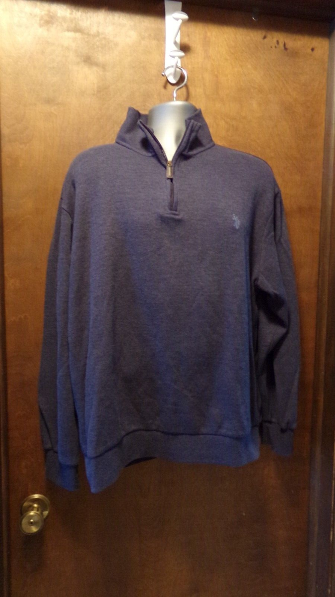  ブルー アウター 2XL Polo Mens 2XL Quarter Zip Blue Jacket Excellent Condition | eBay