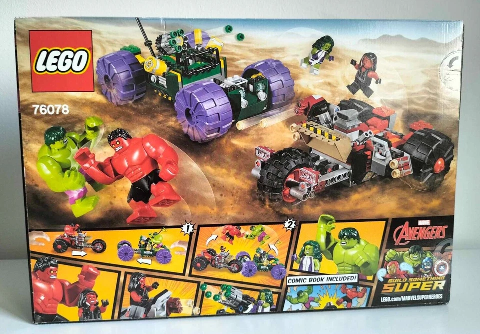 Lego Marvel Super Heroes 76078 Hulk vs. Red Hulk - Boîte scellée Neuf New - Photo 2/4