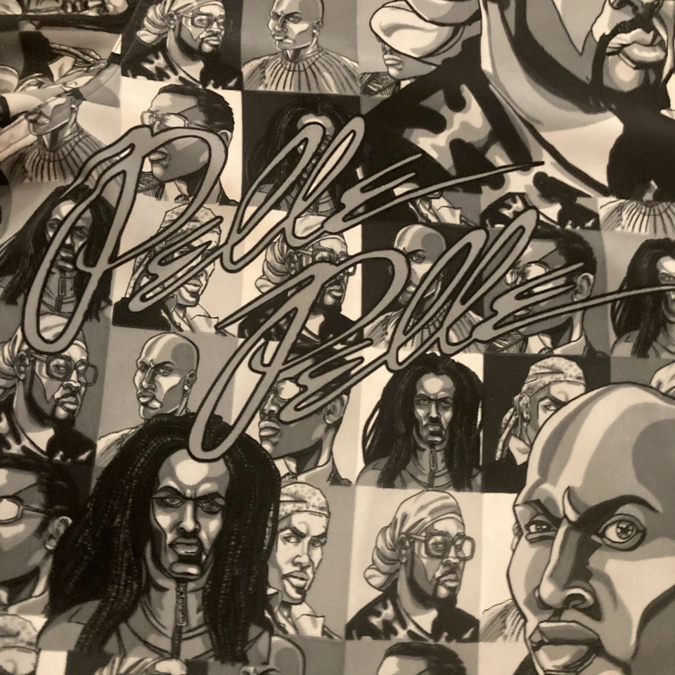 Pelle loca vintage rara Y2K Marc Buchanan Hip Hop abotonada talla 3XL Foto 3 de 4