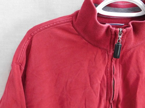 Roundtree & York 1/4 Zip Pullover Men's Large Red Sweatshirt Vintage Y2K - Picture 7 of 20