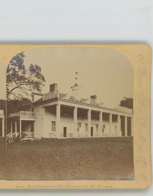 General Washington's Old Homestead Mt Vernon VA Jarvis Stereoview