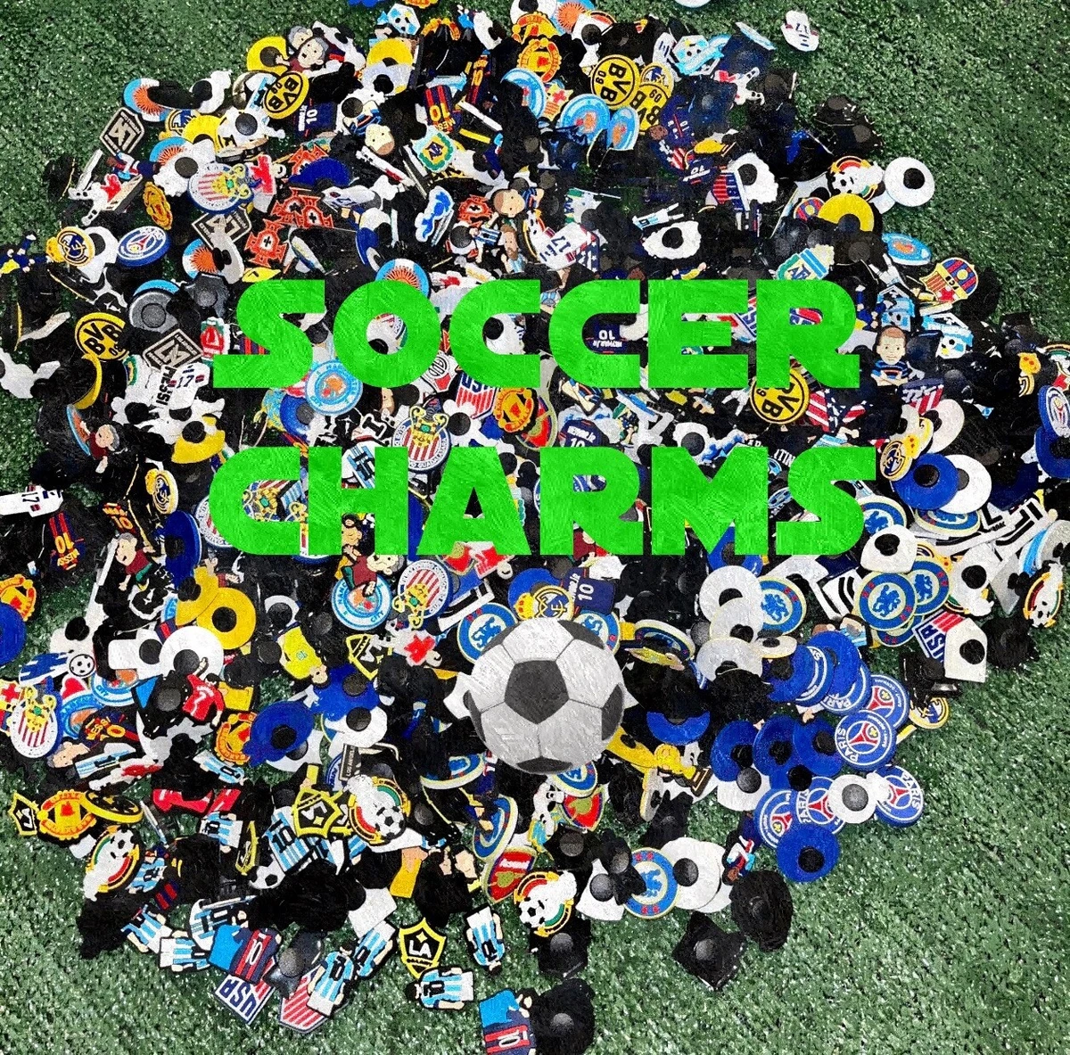 Soccer Charms for Crocs Shoe! International And Club Logos, Players &  Jerseys