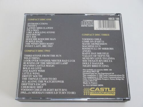 Jimi Hendrix Live & Unreleased The Radio Show Made in France 1989 EX 3x CD - Picture 2 of 9