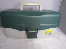 Plano 5300 3-Tray Tackle Box Green Lockable Plastic Fishing Storage