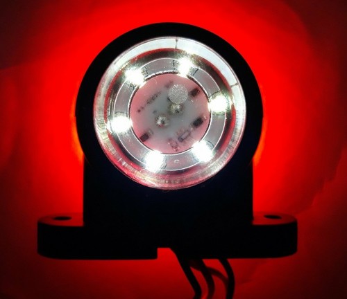 2x LED Begrenzungsleuchte Rot/Weiß 12V/24V für Anhänger LKW Wohnwagen Boot SUV - Bild 4 von 6