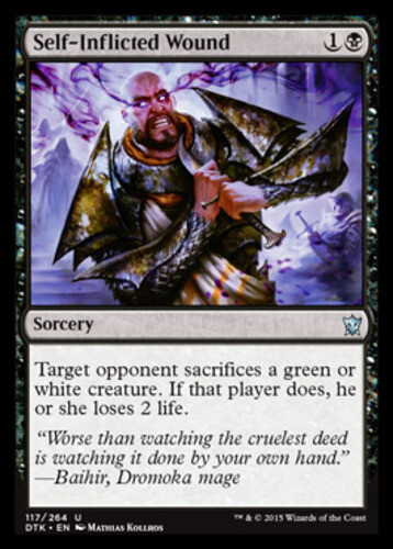 Self-Inflicted Wound LP, English MTG Dragons of Tarkir - Picture 1 of 1