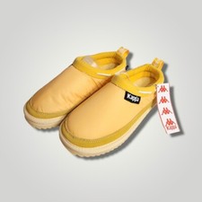 KAPPA 222 BANDA SLIP ON YELLOW MULE NYLON UPPER TRACTION OUTSOLES UNISEX 5 NIB