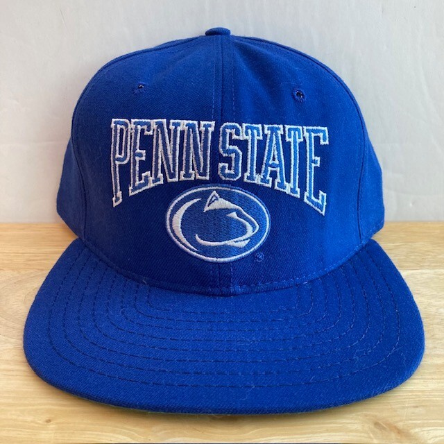 *MADE IN USA* PENN STATE NITTANY LIONS Vintage NCAA Blue Fitted Hat (6 3/4)