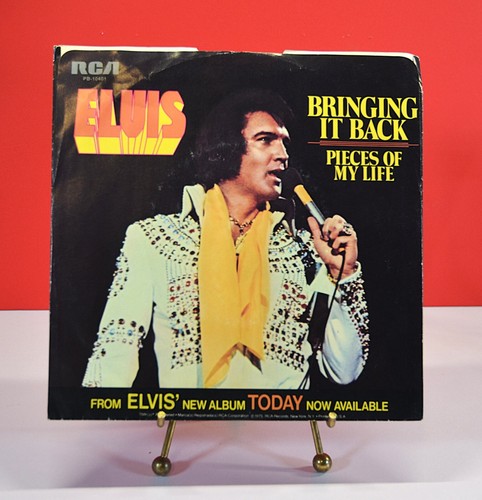 ELVIS PRESLEY Bringing It Back, Pieces Of My Life 45rpm (NM-) 7" Vinyl w/Pix Slv - Imagen 2 de 2