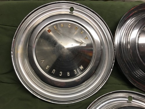 1962 1963 MERCURY HUBCAPS WHEEL COVERS 3 USED ORIGINAL 14” MERCURY - Bild 2 von 6