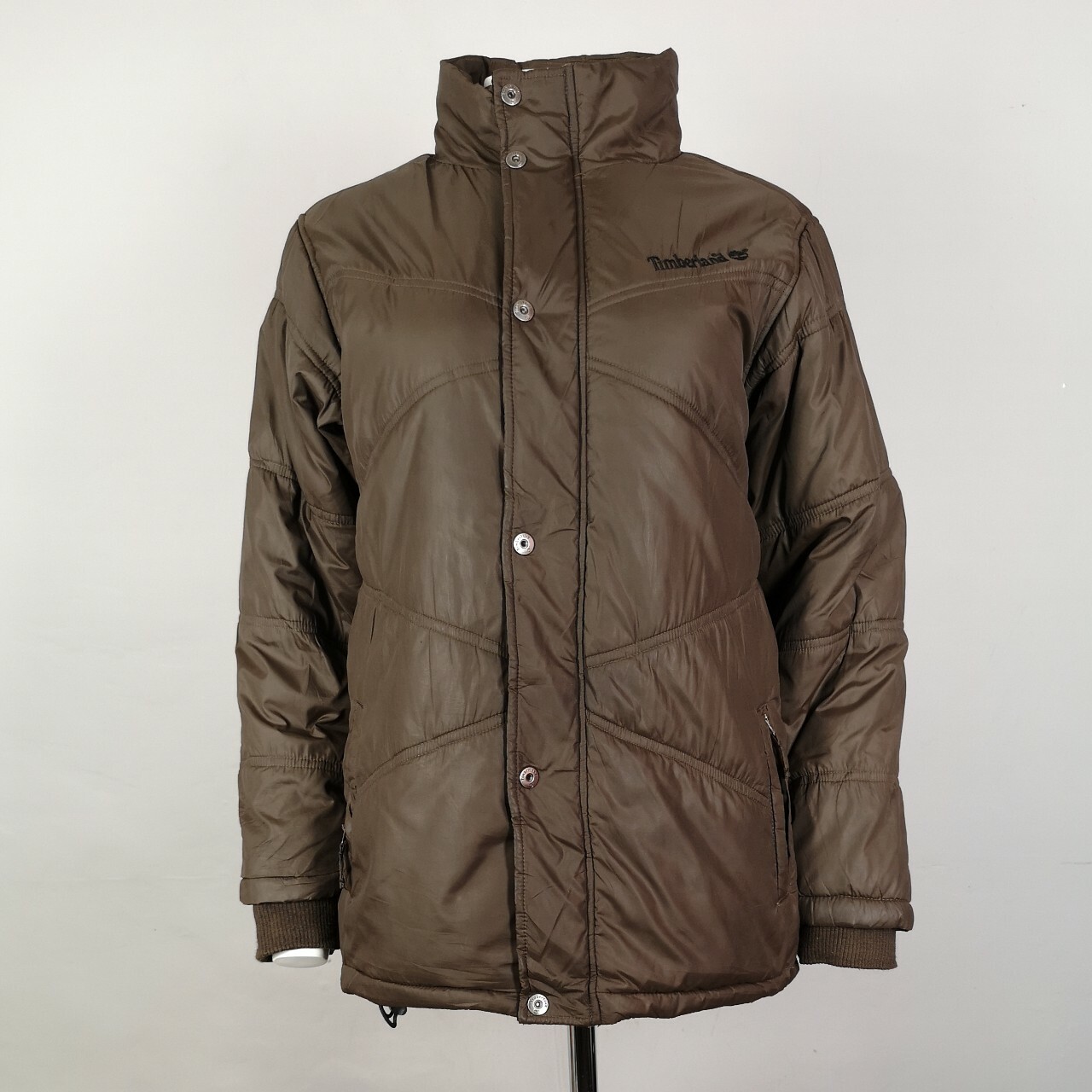 Timberland Puffer Jacket  Size UK 12 In Brown Women's Fleece Lined Winter-image