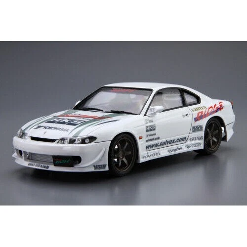 NISSAN SILVIA S15 VERTEX RIDGE Aoshima 08 1/24 Model Kit - Kit di montaggio New - Immagine 2 di 4