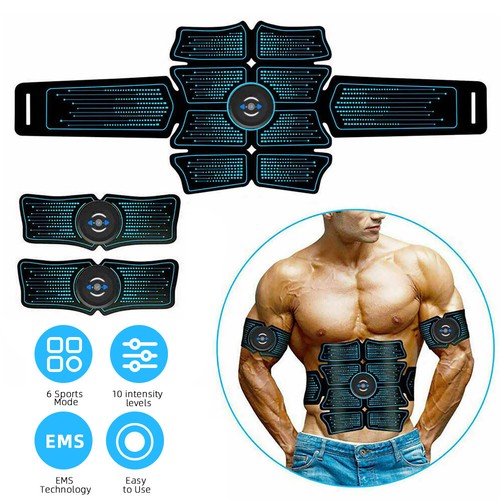 EMS Muscle Stimulator Toner ABS Abdominal Trainer Body Fitness Massager - Picture 19 of 19