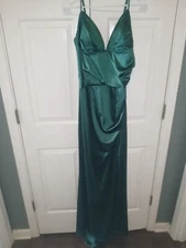 Windsor Jordyn Formal Satin Mermaid Dreas with train