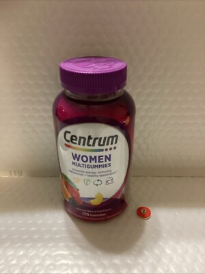 Centrum Women's Multivitamin Supplement Gummies Assorted Fruit 170ct Exp12/24