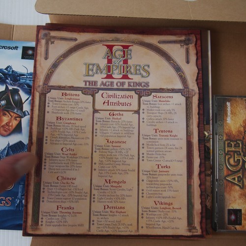 Age of Empires collector's edition box set 1 & 2 + expansions PC big box Limited - Picture 9 of 18