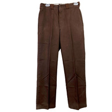 Vintage Dickies Cotton Blend Brown Trousers Pants Mens 26.5 x 27