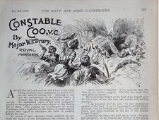 1899 Burenkrieg &Auml;ra Druck Klein Verschiedene Artikel Story Constable COO