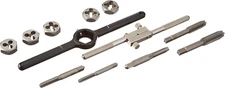 Industrial Tools 24612 Fractional Tap and Hex Die Set, 12-Piece