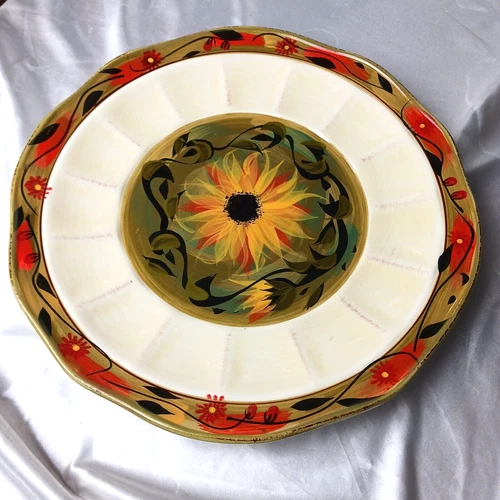Certified International Margaret Le Van Sunflower Design 11 1/2'' PLATE