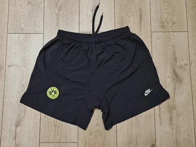 BORUSSIA DORTMUND 1995 1996 HOME FOOTBALL SHORTS VINTAGE SOCCER SHORTS XL NIKE - Photo 1/4
