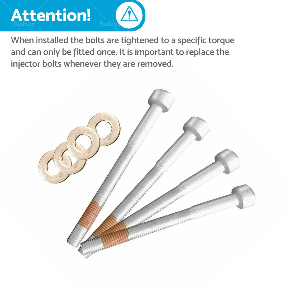 Fit For Mercedes Injector Bolts & Seals Kit Set of 4 Sprinter Vito M-Class - image 3 of 4