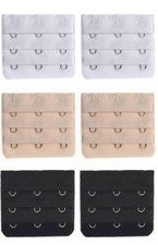Lot of 6 Bra Extender 3 Hooks set 6 Extenders 3 Hooks Extensions Free Shipping