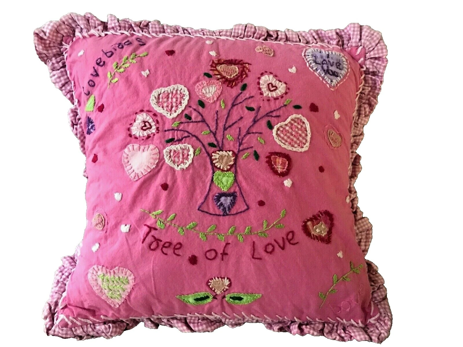 Love & Hearts Transitional Square Home Décor Pillows