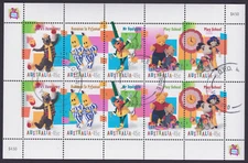 Bananas in Pyjamas Playschool Mr Squiggle Humphrey B Bear Australia Sheetlet CTO