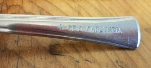Vintage U of D Cafeteria SILCO Stainless Flatware Spoon - Picture 2 of 3