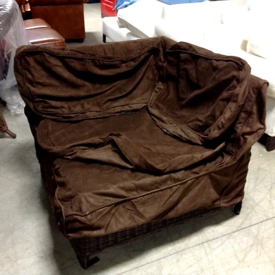 Pottery Barn Westport Sectional CORNER chair slipcover ESPRESSO everyday suede - Image 1 of 4