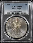 1996 $1 American Silver Eagle PCGS MS 68 | Toned Uncirculated UNC BU