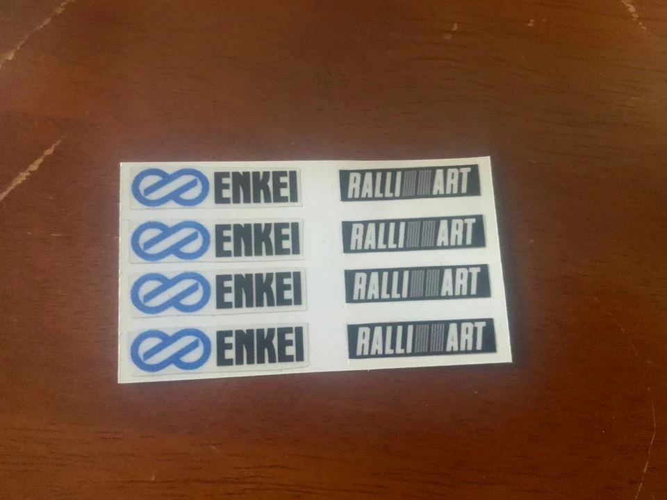 Decals Sticker Rims Enkei WRC Tarmac Evo Ralliart - Image 2 of 2