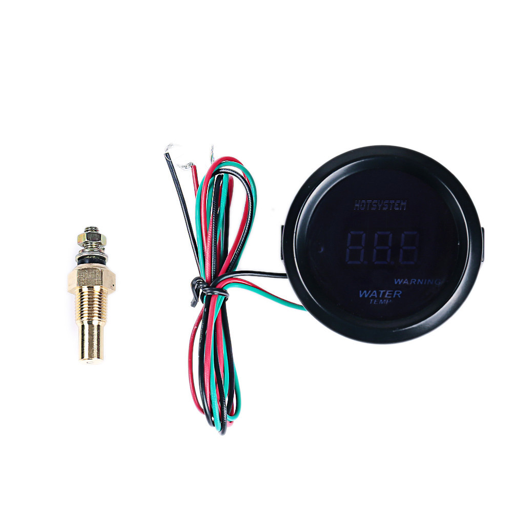 HOTSYSTEM 2" 52mm Blue Digital LED Celsius Water Temp Temperature Gauge