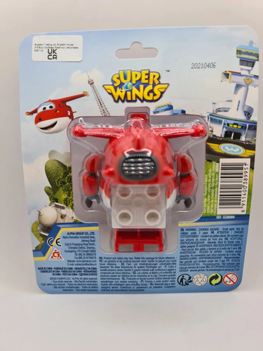 Super Wings Toy - Block Figure Transformer - Jett - Picture 2 of 3