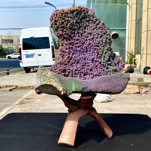 18.04LB Natural purple grape agate quartz crystal particle mineral sample - 第 5/12 張圖片