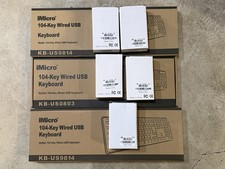 3 Micro Wired Keyboards and 5 Mouse Mice  New 