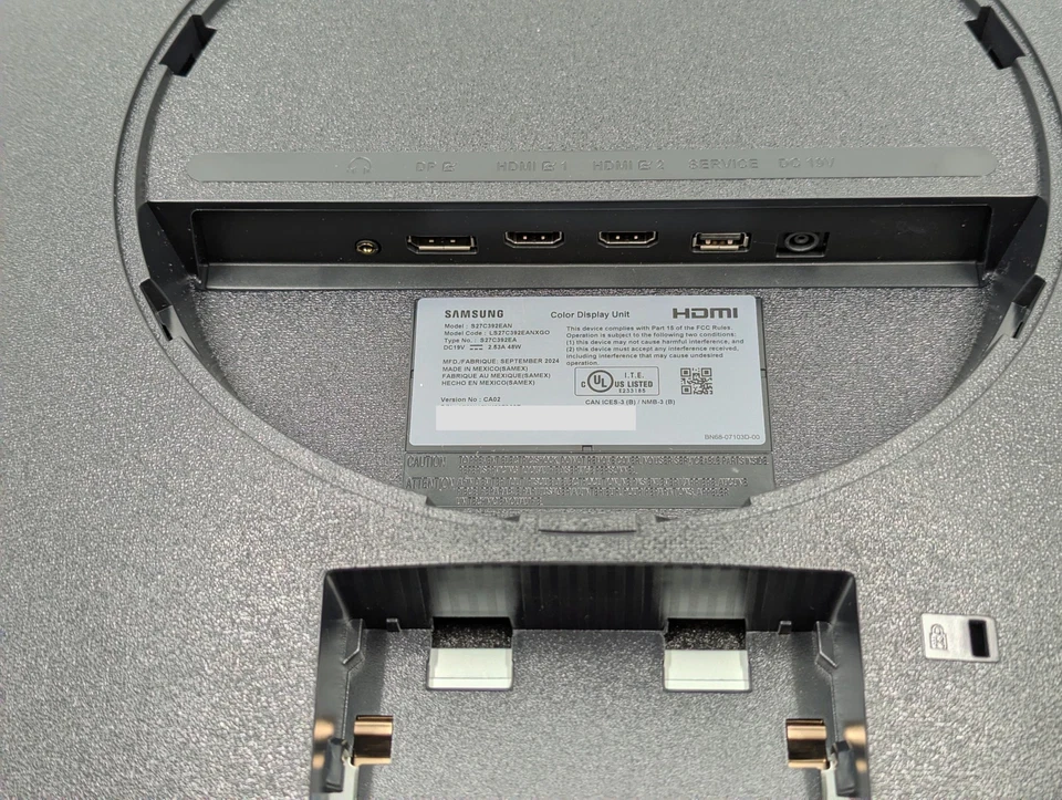 Samsung Essential Monitor S36GD 27" 1920 x 1080 100Hz 4ms VA LCD LS24D368GANXZA - Image 4 of 4