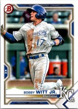 2021 Bowman #BP-1 Bobby Witt Jr. Prospects Baseball card 9iii