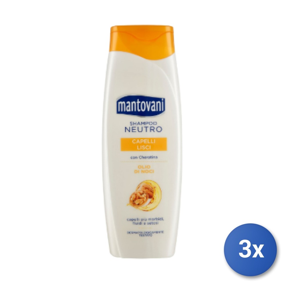 3X Mantovani Shampoo 400 ML. Smooth Silk