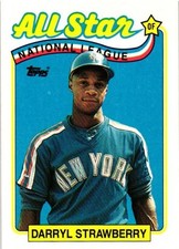 1989 Topps Darryl Strawberry All Star #390